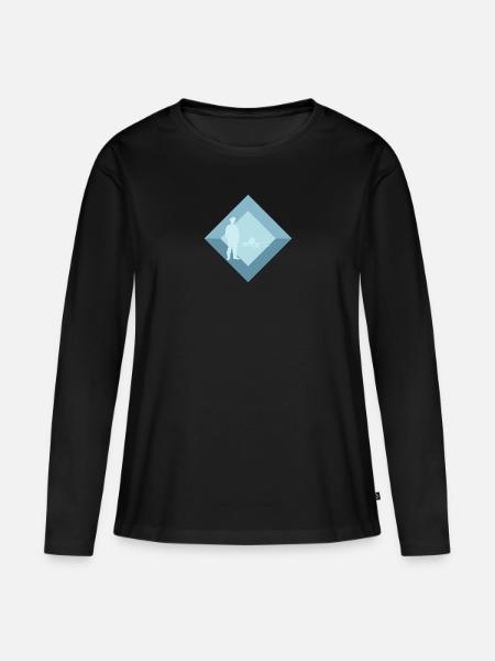 Séance photo photo - T-shirt manches longues Premium bio Femme - noir