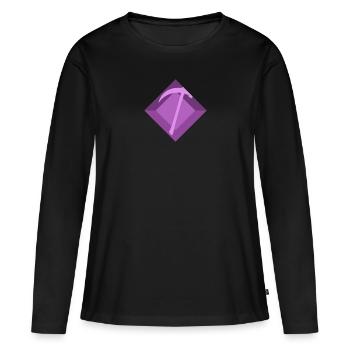 Bergbau Spitzhacke Minenarbeiter - Frauen Premium Bio Langarmshirt - Schwarz - Vorne - Julia (174cm)