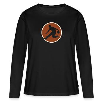Bowling Strike Skittles - Women's Premium Organic Long Sleeve Shirt - black - Front - Julia (174cm)