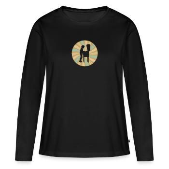 Pinball Pinball Jeux d’argent - T-shirt manches longues Premium bio Femme - noir - Devant - Julia (174cm)