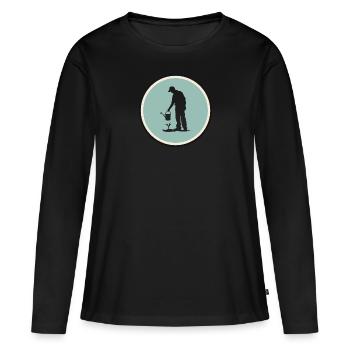 Gardening Gardener Hobby Gardener - Women's Premium Organic Long Sleeve Shirt - black - Front - Julia (174cm)