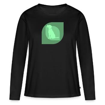 Dressage de chiens École canine Sports canins - T-shirt manches longues Premium bio Femme - noir - Devant - Julia (174cm)