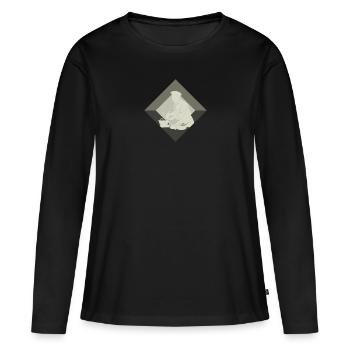 Chef Chef étoilé Chef amateur - T-shirt manches longues Premium bio Femme - noir - Devant - Julia (174cm)