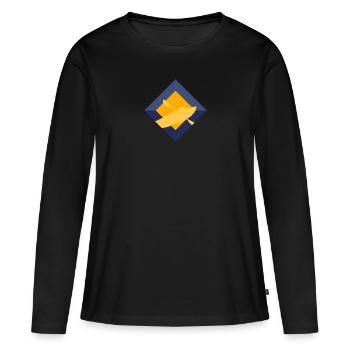 Kayak Aviron d’eau vive - T-shirt manches longues Premium bio Femme - noir - Devant - Julia (174cm)