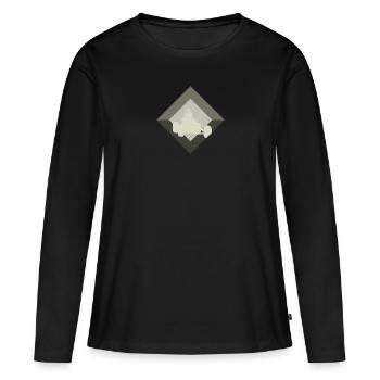 Autocross voiture de course - T-shirt manches longues Premium bio Femme - noir - Devant - Julia (174cm)