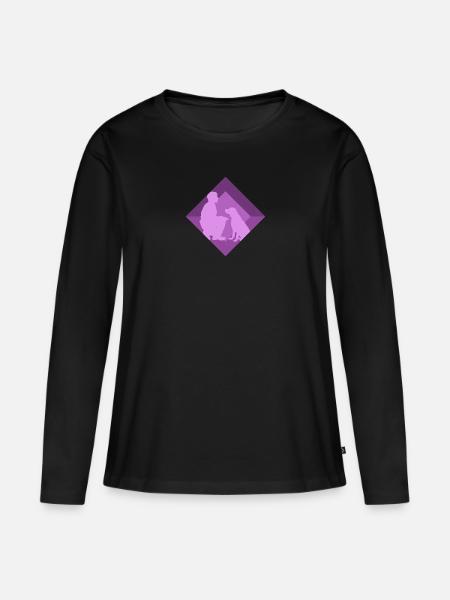 Hundetraining Hundeschule Agility - Frauen Premium Bio Langarmshirt - Schwarz