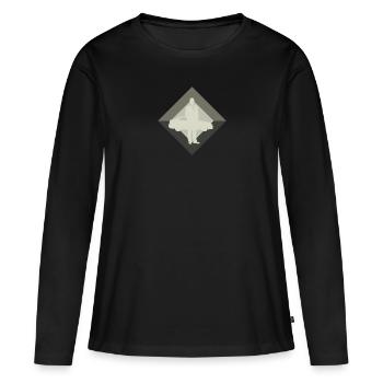 Vendeur de voitures de sport - T-shirt manches longues Premium bio Femme - noir - Devant - Julia (174cm)