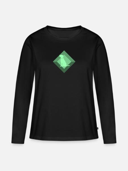 Hundetrainer Hundeschule - Frauen Premium Bio Langarmshirt - Schwarz