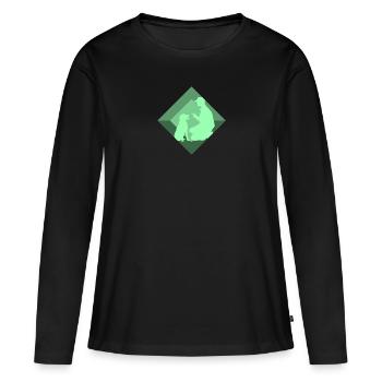 Dressage de chiens École canine Éducateur canin - T-shirt manches longues Premium bio Femme - noir - Devant - Julia (174cm)