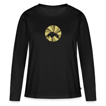 Autocross, Voitures de sport, Sport automobile - T-shirt manches longues Premium bio Femme - noir - Devant - Julia (174cm)
