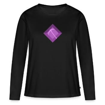 Bergbau Spitzhacke Bergbauarbeiter - Frauen Premium Bio Langarmshirt - Schwarz - Vorne - Julia (174cm)