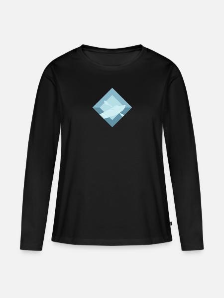 Kajakfahren Kajak - Frauen Premium Bio Langarmshirt - Schwarz