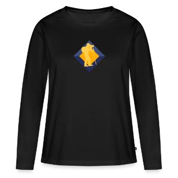 Appareil photo d’image - T-shirt manches longues Premium bio Femme - noir - Devant - Julia (174cm)