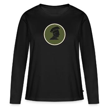 Cook Cook Hobby Cook - Women's Premium Organic Long Sleeve Shirt - black - Front - Julia (174cm)