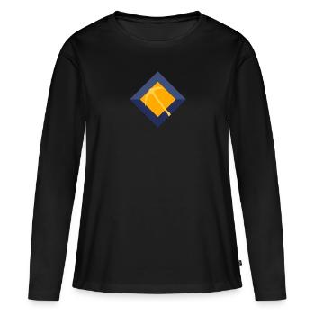 Bergbau Mine Minenarbeiter - Frauen Premium Bio Langarmshirt - Schwarz - Vorne - Julia (174cm)