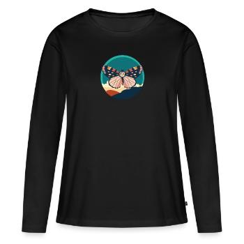 Butterfly Animals Animal Lover - Women's Premium Organic Long Sleeve Shirt - black - Front - Julia (174cm)
