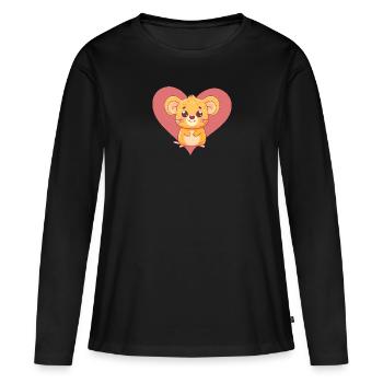Mice Rat - Women's Premium Organic Long Sleeve Shirt - black - Front - Julia (174cm)