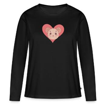 Mice Mouse Mouse - Women's Premium Organic Long Sleeve Shirt - black - Front - Julia (174cm)