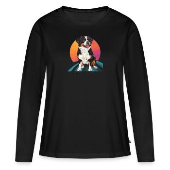 Dog Dog Sport Dachshund - Women's Premium Organic Long Sleeve Shirt - black - Front - Julia (174cm)