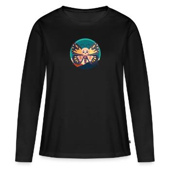 Butterfly Animal Lover - Women's Premium Organic Long Sleeve Shirt - black - Front - Julia (174cm)