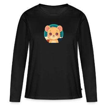 Mouse Mouse Rat - Women's Premium Organic Long Sleeve Shirt - black - Front - Julia (174cm)