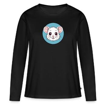 Mouse Mice - Women's Premium Organic Long Sleeve Shirt - black - Front - Julia (174cm)