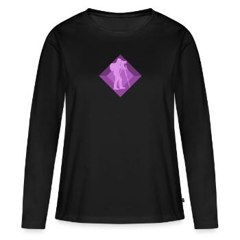 Fotografie Fotoshooting Spiegelreflexkamera - Frauen Premium Bio Langarmshirt - Schwarz - Vorne - Julia (174cm)