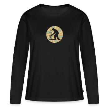 Gardening Hobby Gardener Garden - Women's Premium Organic Long Sleeve Shirt - black - Front - Julia (174cm)