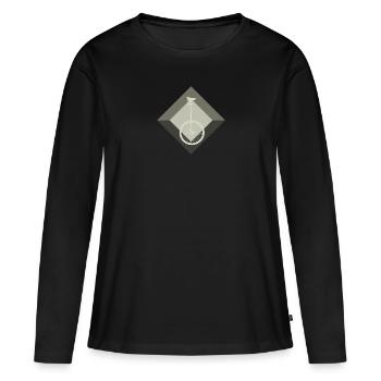 Einradfahren Zirkus - Frauen Premium Bio Langarmshirt - Schwarz - Vorne - Julia (174cm)