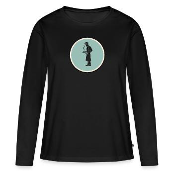 Cuisinier Hobby Cuisinier - T-shirt manches longues Premium bio Femme - noir - Devant - Julia (174cm)