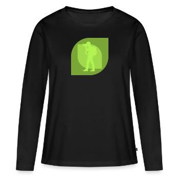 Friseur Coiffeur Lehre - Frauen Premium Bio Langarmshirt - Schwarz - Vorne - Julia (174cm)