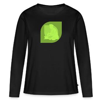 Cook Cooking Hobby Cook - Women's Premium Organic Long Sleeve Shirt - black - Front - Julia (174cm)