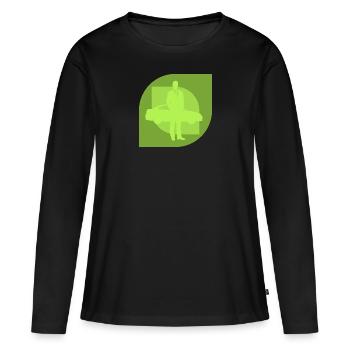 Véhicule du vendeur de voitures - T-shirt manches longues Premium bio Femme - noir - Devant - Julia (174cm)