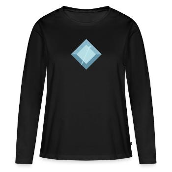 Marathon Ziel - Frauen Premium Bio Langarmshirt - Schwarz - Vorne - Julia (174cm)