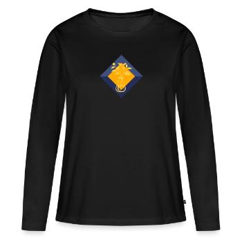 Biology Life Nature - Women's Premium Organic Long Sleeve Shirt - black - Front - Julia (174cm)