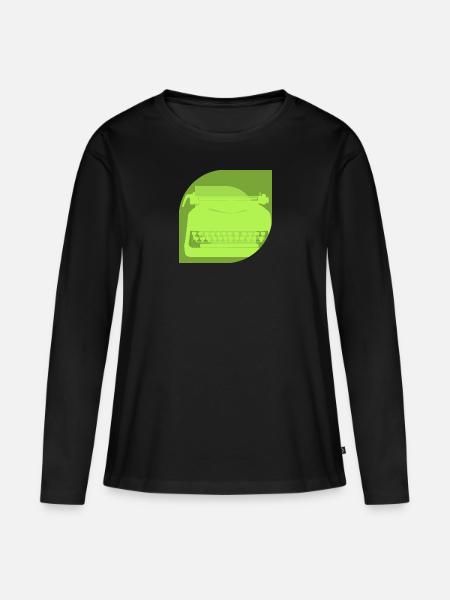 Rugby Feld Try - Frauen Premium Bio Langarmshirt - Schwarz