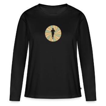 Marathon Endurance Sports - Women's Premium Organic Long Sleeve Shirt - black - Front - Julia (174cm)