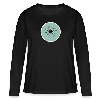 Biologie Leben Evolution - Frauen Premium Bio Langarmshirt - Schwarz - Vorne - Julia (174cm)