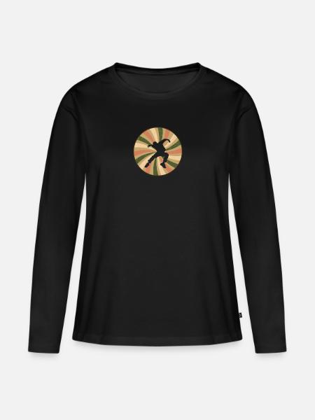 Breakdance Streetdance Freestyle - Frauen Premium Bio Langarmshirt - Schwarz