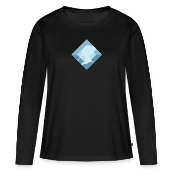 Dermatology Skin Sunblock - Women's Premium Organic Long Sleeve Shirt - black - Front - Julia (174cm)