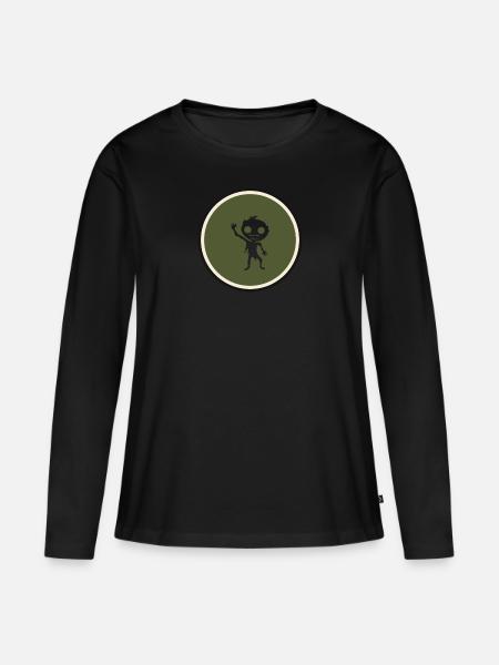 Zombie Tod - Frauen Premium Bio Langarmshirt - Schwarz