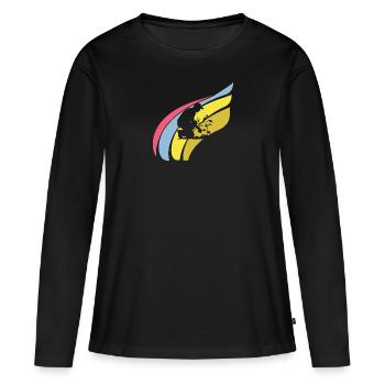 Gartenarbeit Gartenbau - Frauen Premium Bio Langarmshirt - Schwarz - Vorne - Julia (174cm)