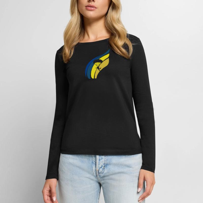 Skydive Freefall Base Jumping Women's Premium Organic Long Sleeve Shirt