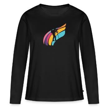 Photographer Lens Digital Camera - Women's Premium Organic Long Sleeve Shirt - black - Front - Julia (174cm)