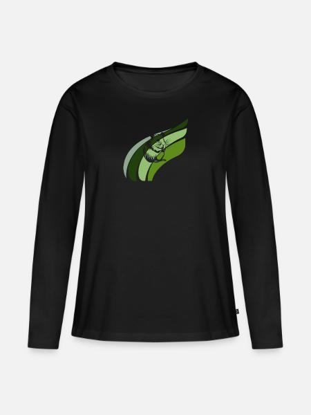 Nagetier Hamster - Frauen Premium Bio Langarmshirt - Schwarz