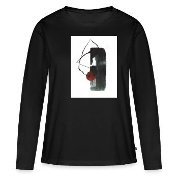 Ohne Titel - Frauen Premium Bio Langarmshirt - Schwarz - Vorne - Julia (174cm)