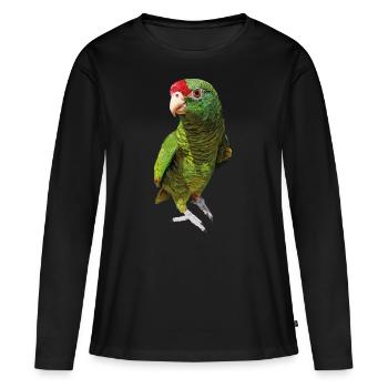 Amazone de Tucumana - T-shirt manches longues Premium bio Femme - noir - Devant - Julia (174cm)