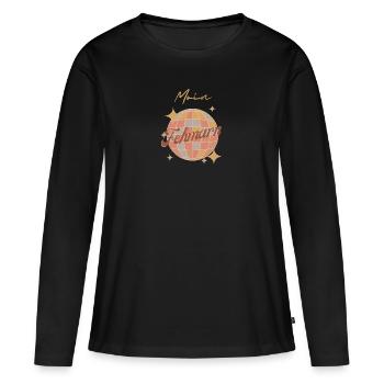 Moin Fehmarn Baltic Sea Island Holiday Retro Vintage - Women's Premium Organic Long Sleeve Shirt - black - Front - Julia (174cm)