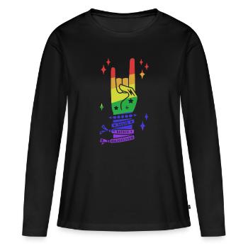 Death Before Mainstream Gay Edition - heavy metal - Women's Premium Organic Long Sleeve Shirt - black - Front - Julia (174cm)