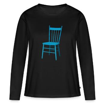 canapé canapé chaise chaise chaise table lamp lampe benc - T-shirt manches longues Premium bio Femme - noir - Devant - Julia (174cm)